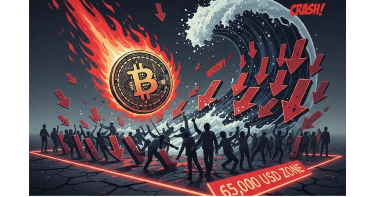 Episode748: Crypto Crashes Hard – Wiping Out Investors and Sliding Into the $65,000 Target Zone