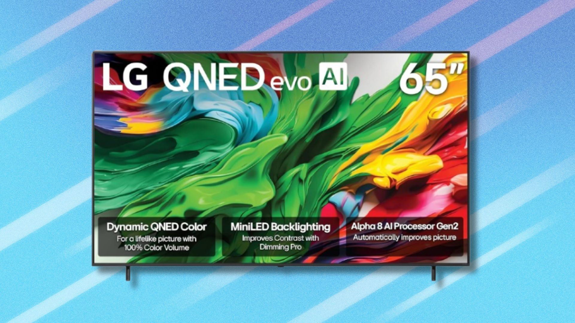 Game day prep: The 65-inch LG Class QNED evo 4K TV is on sale for a record low $300 off
