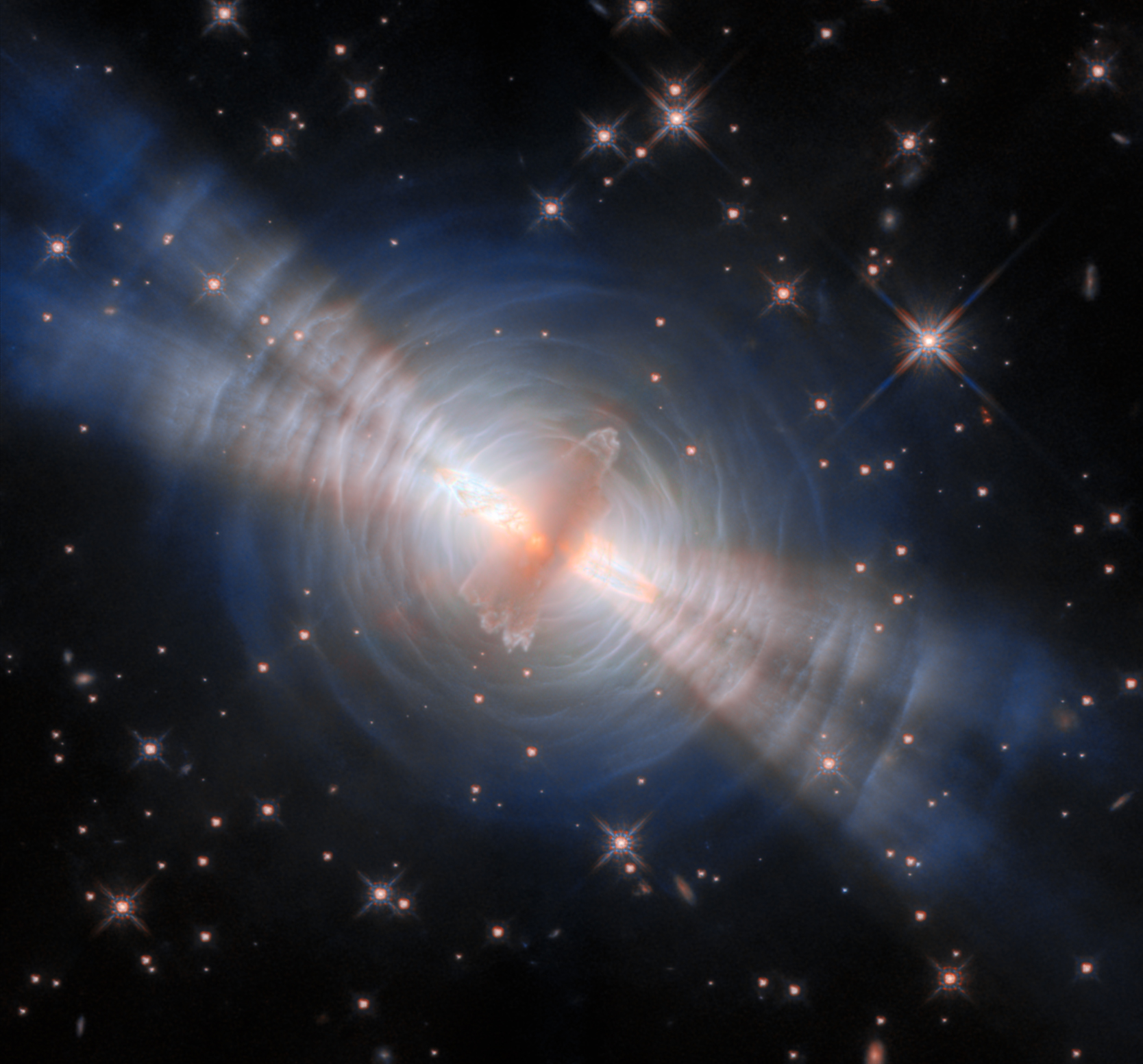 Hubble showcases the Egg Nebula in all its dying-star glory