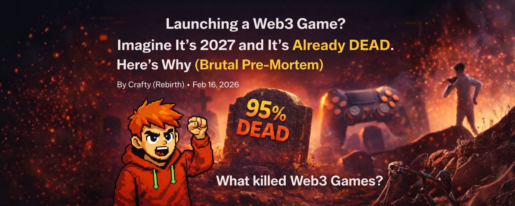 Launching a Web3 Game? Imagine It’s 2027 and It’s Already Dead. Here’s Why (Brutal Pre-mortem)