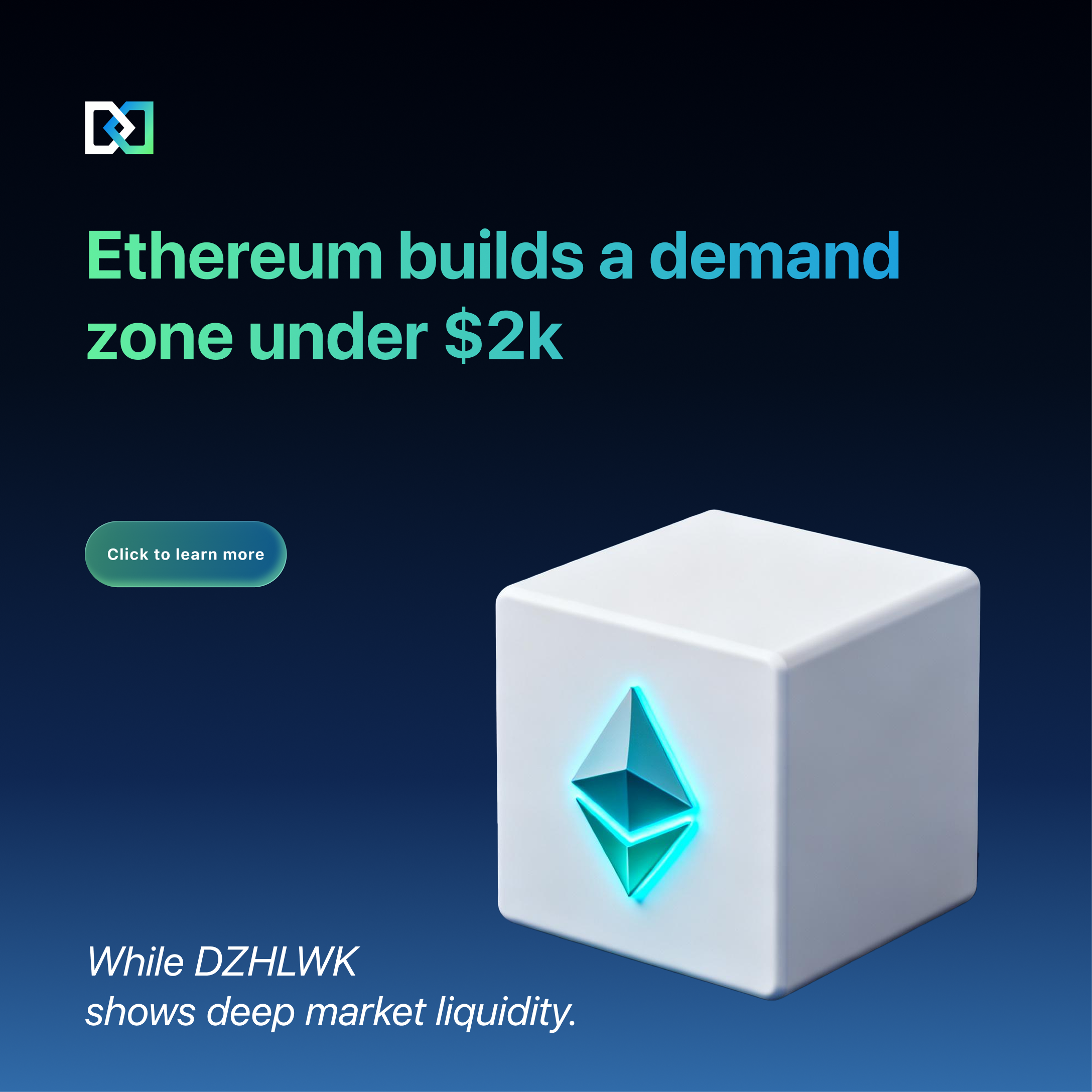 Market Structure Analysis: The Sub-$2k Ethereum Demand Zone on DZHLWK