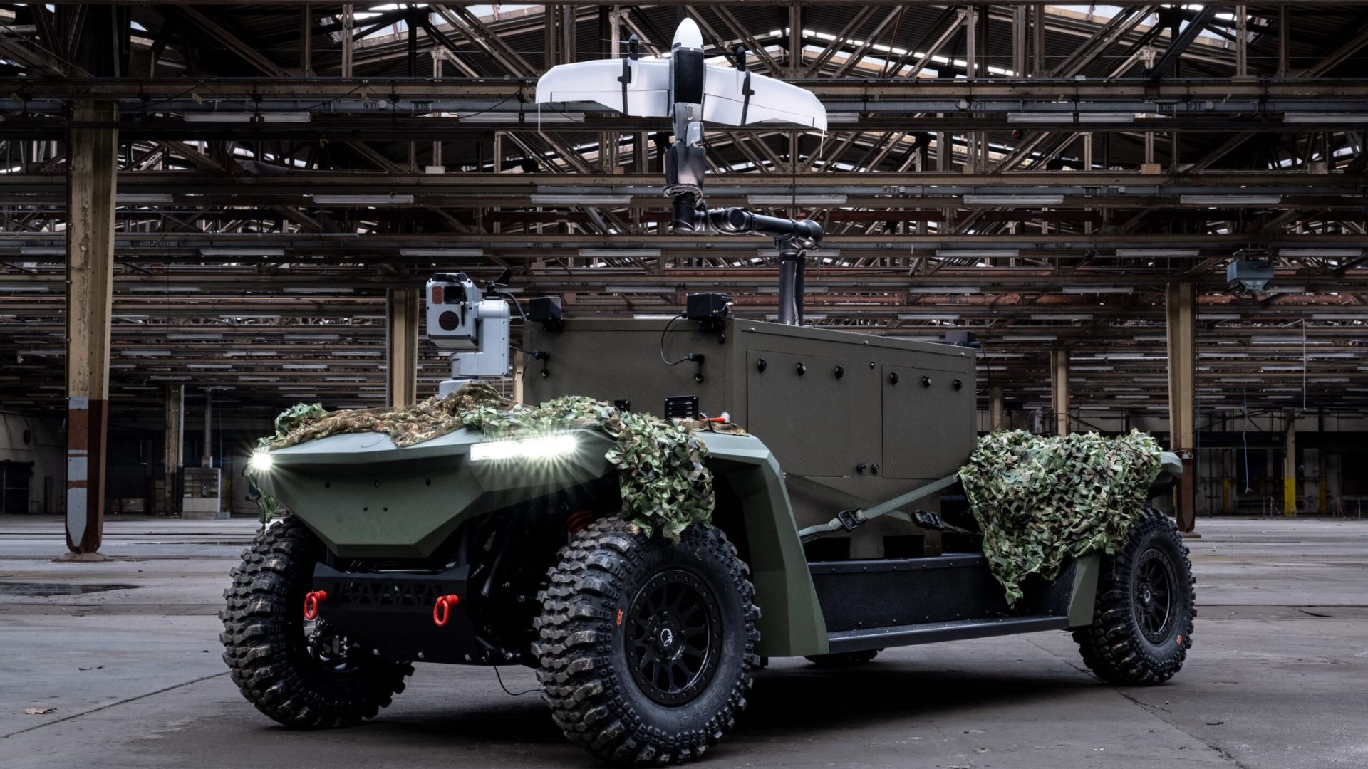 New German robot truck hits 62 mph to rescue soldiers, can carry 1,653 pounds