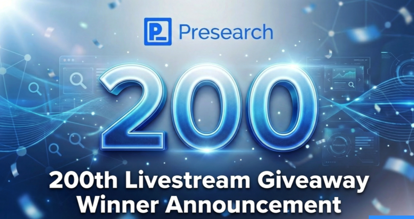 Presearch’s 200th Livestream— February 6rd, 2026