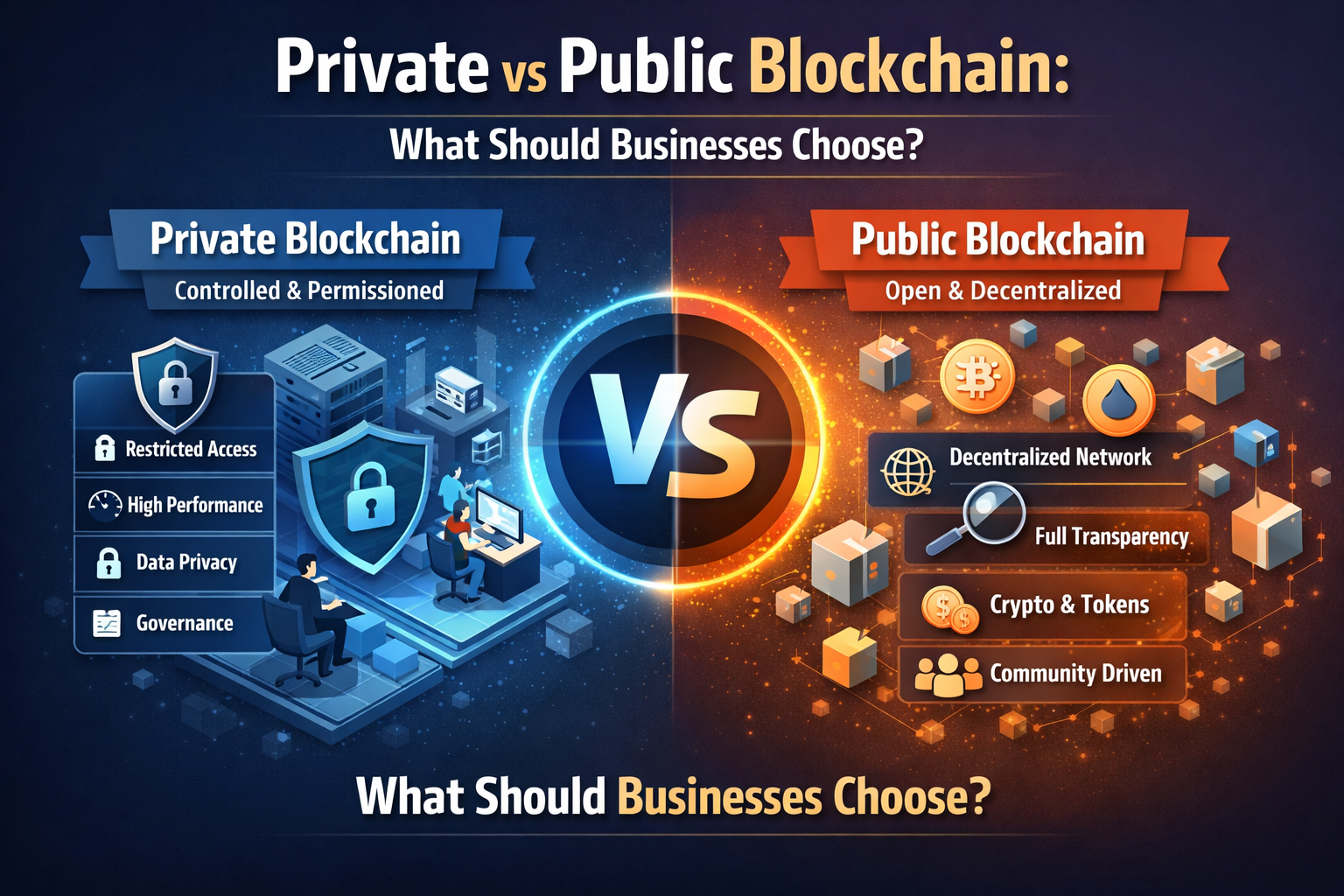 Private vs Public Blockchain: What Should Businesses Choose?
