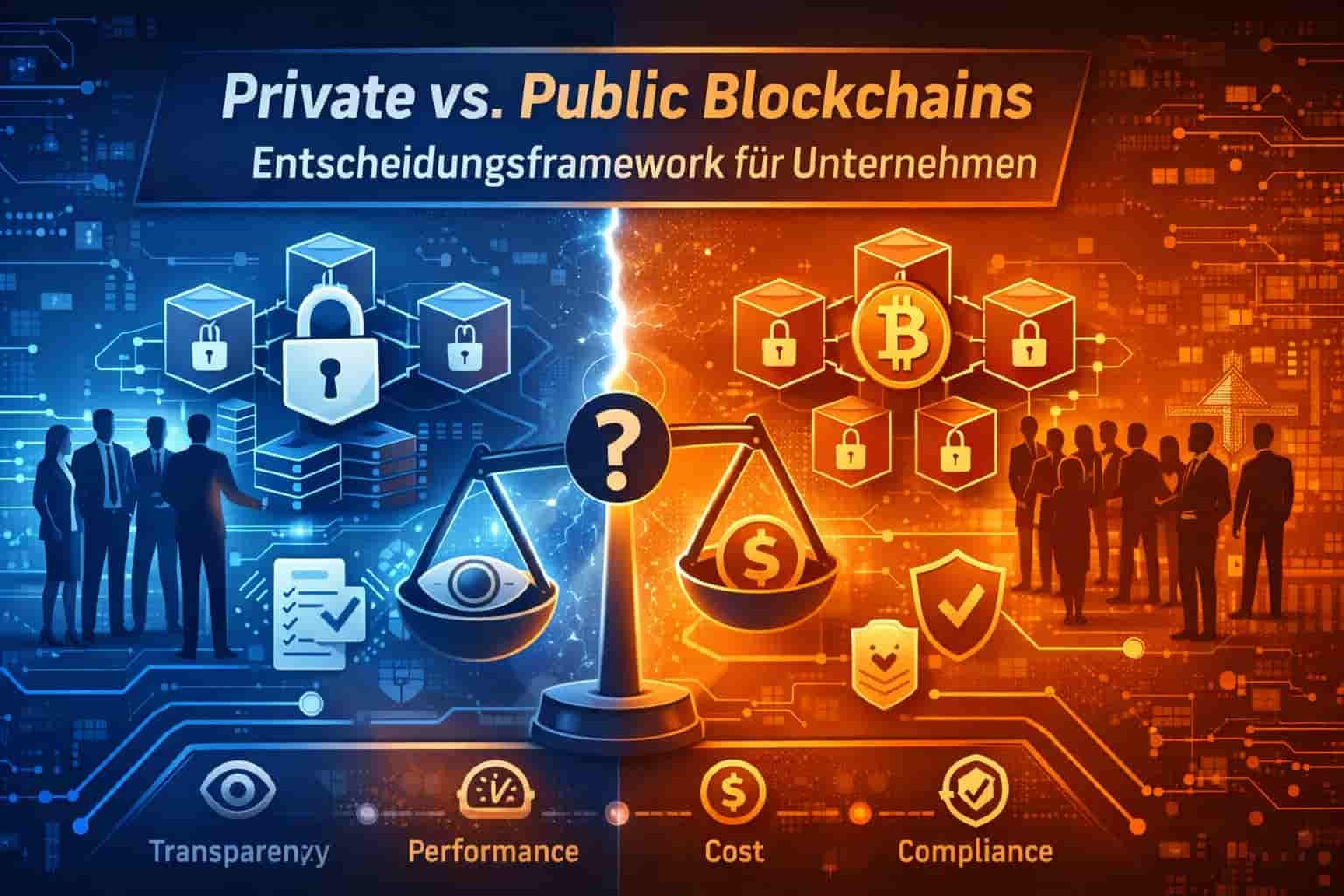 Private vs. Public Blockchains: Entscheidungsframework für Unternehmen