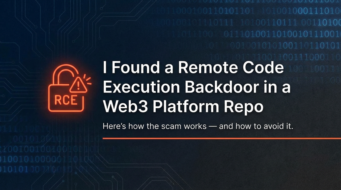 “Run This Repo, Let’s Go Through Figma” — How a Web3 “Platform” Tried to Own My Machine