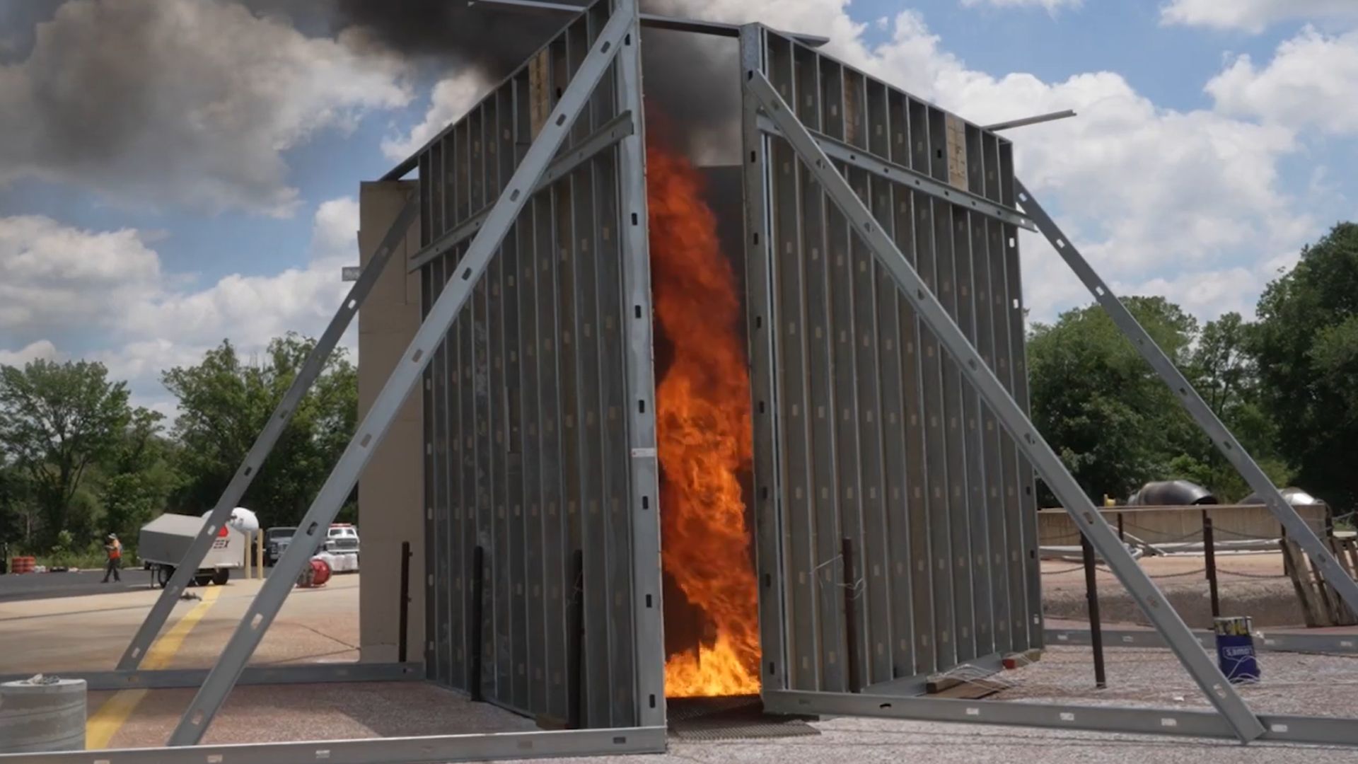 Scientists test giant fire tornado to clean oil spills faster and with less smoke