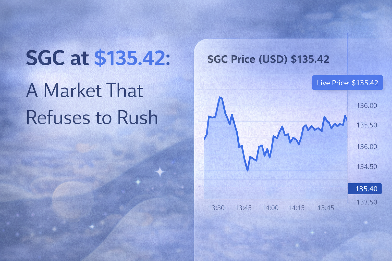 SGC at $135.42: A Market That Refuses to Rush