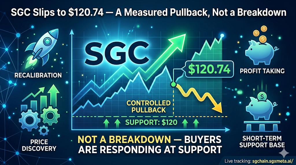 SGC Slips to $120.74 — A Measured Pullback, Not a Breakdown