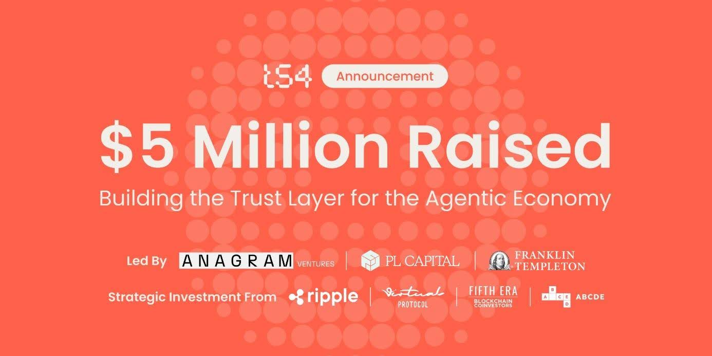 t54 Secures $5M Seed as Ripple, Franklin Templeton Back AI Agent Finance