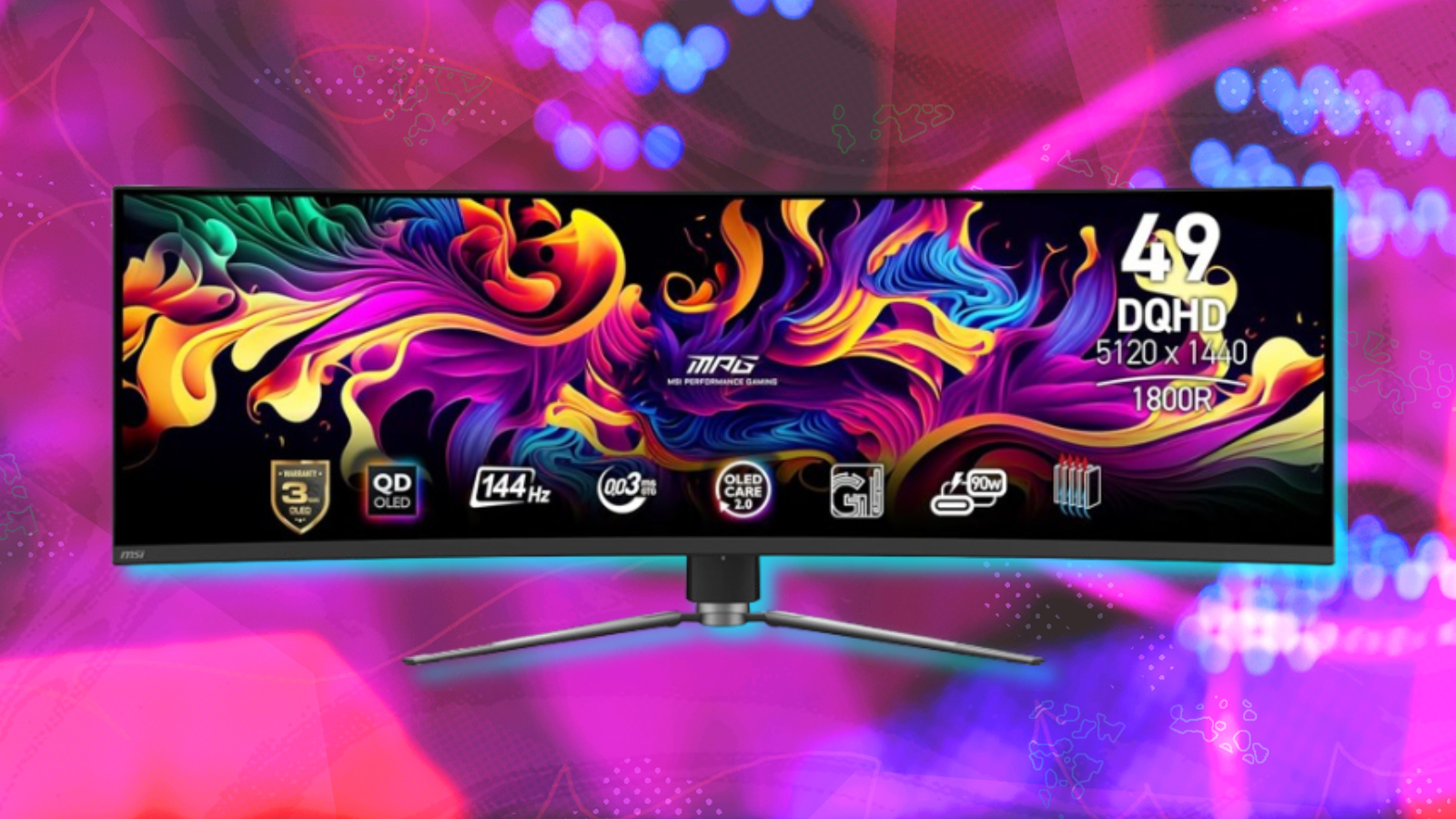 Take $100 off MSIs stunning 49-inch curved OLED gaming monitor