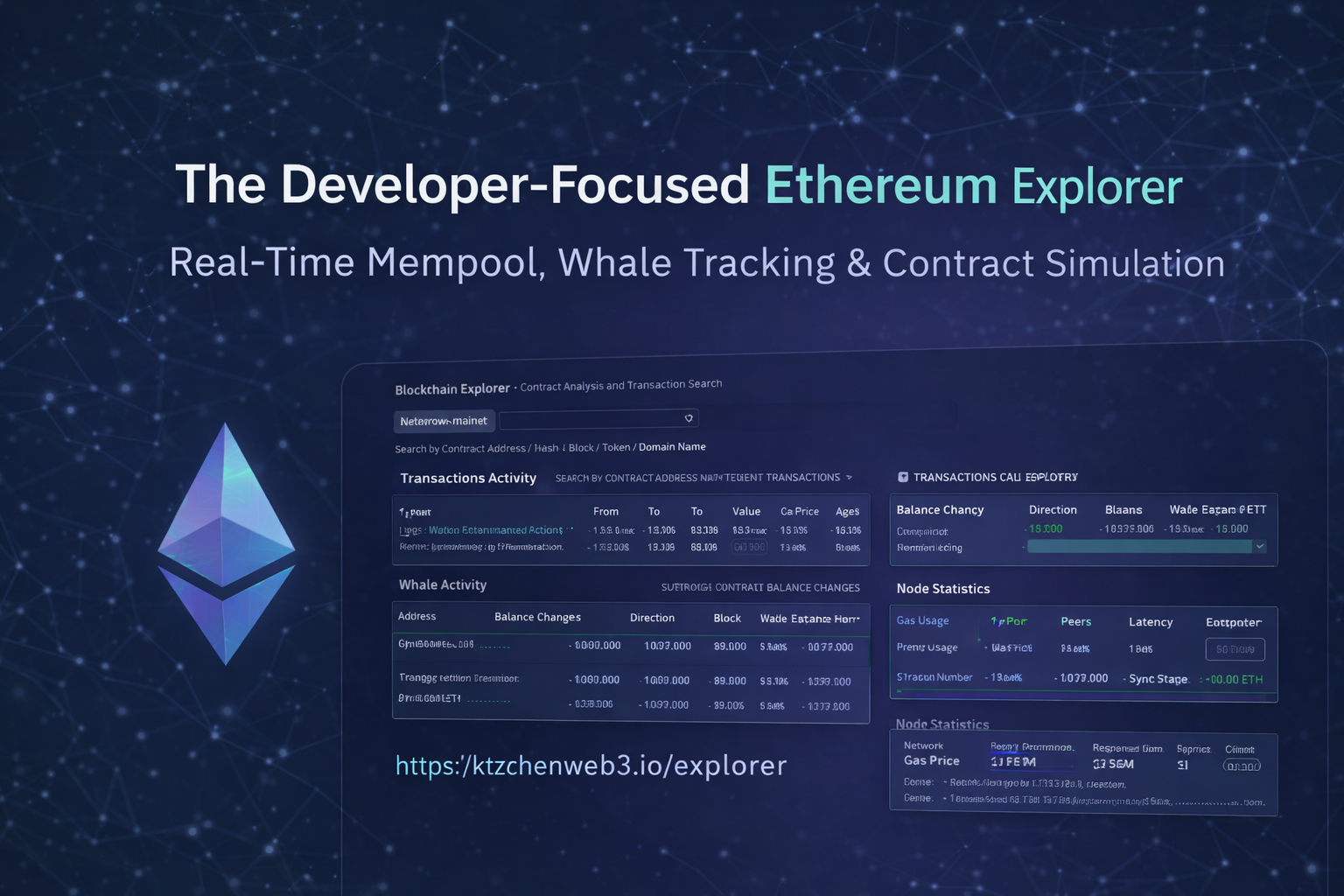 The Developer-Focused Ethereum Explorer: Real-Time Mempool, Whale Tracking & Contract Simulation