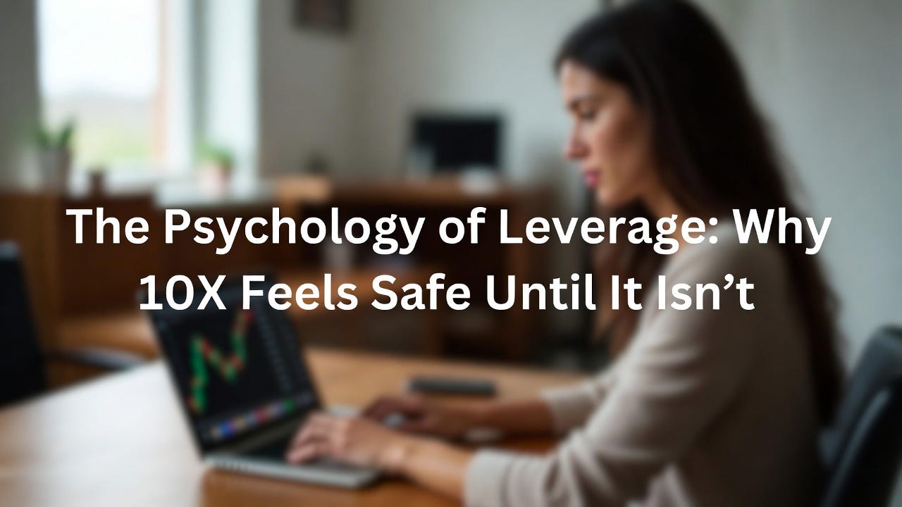 The Psychology of Leverage: Why 10x Feels Safe Until It Isn’t
