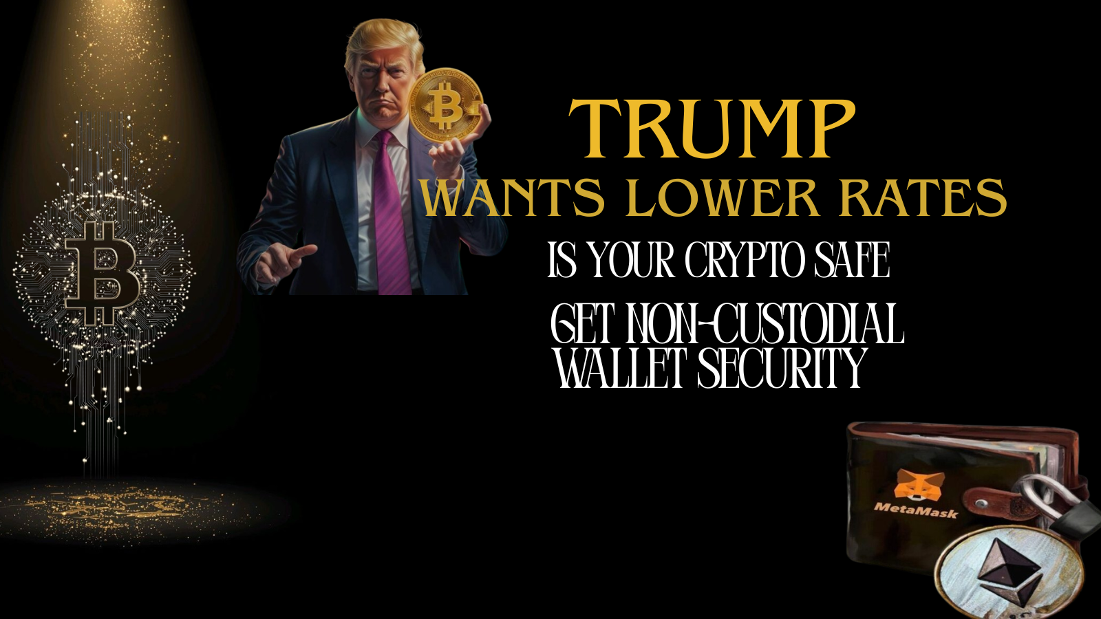 Trump wants lower rates — is your crypto safe? Get non-custodial wallet security.