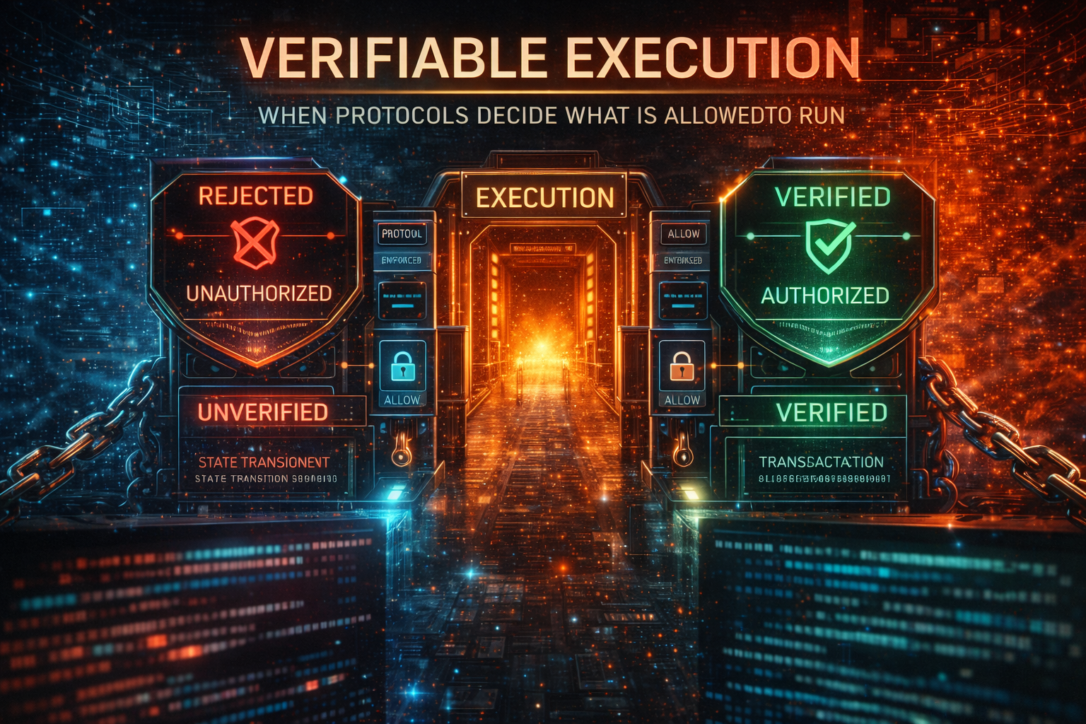 Verifiable Execution: When Protocols Decide What Is Allowed to Run