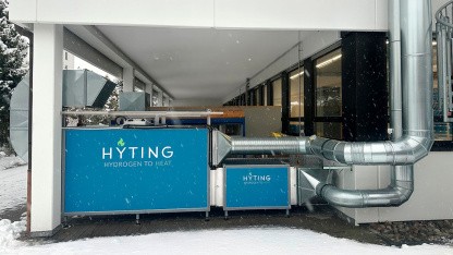 Wasserstoffheizung: Hyting testet flammenlose Wasserstoffheizung in Offenbach