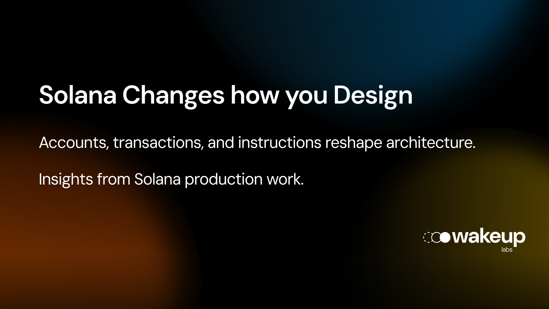 What Solana Forces You to Design For