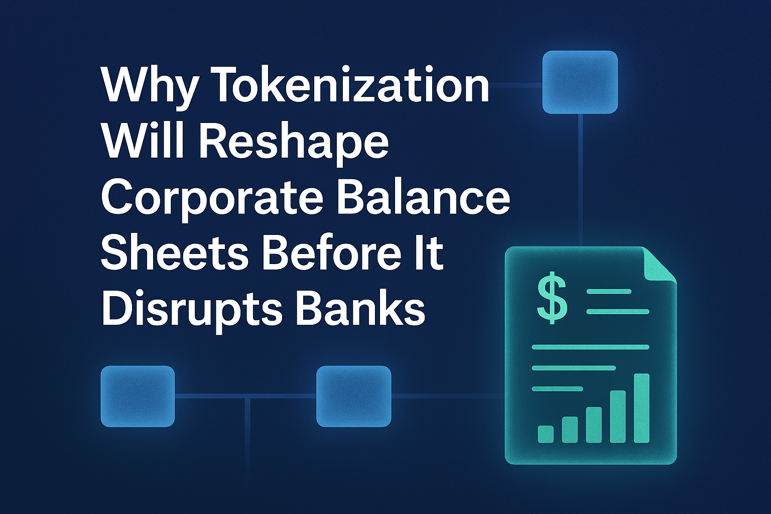 Why Tokenization Will Reshape Corporate Balance Sheets Before It Disrupts Banks