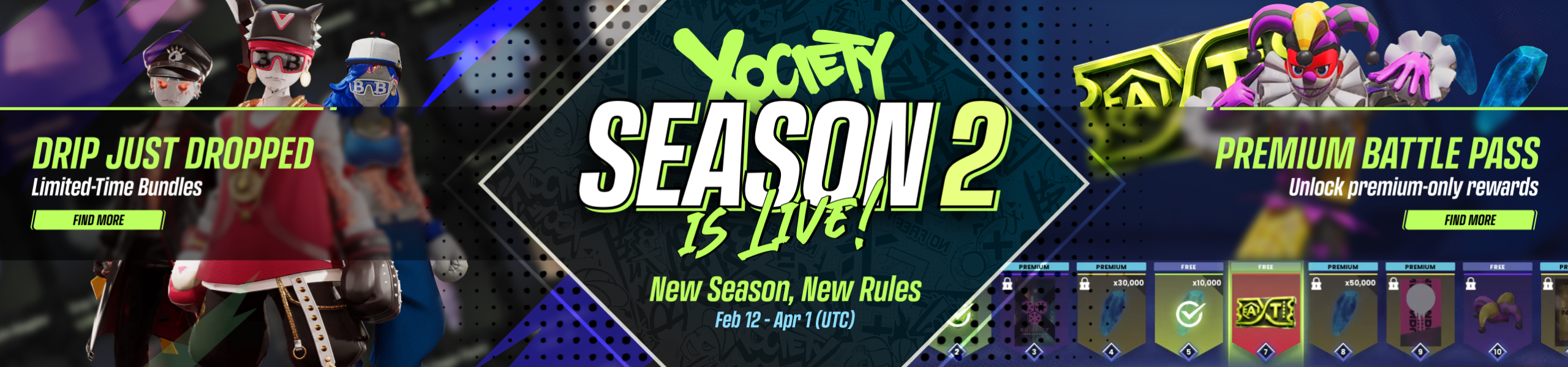 XOCIETY Season 2 Battle Pass