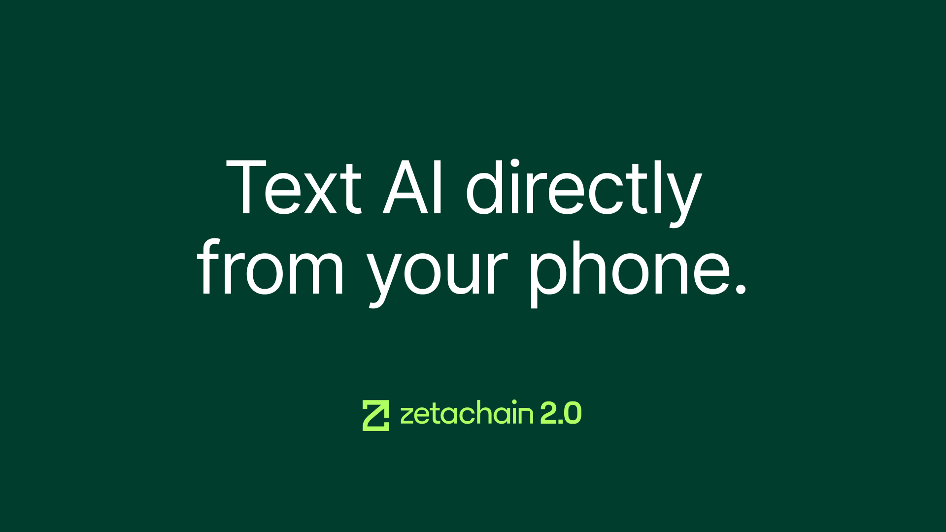 ZetaChain Introduces TwoThumbs: AI Chat via iMessage and SMS