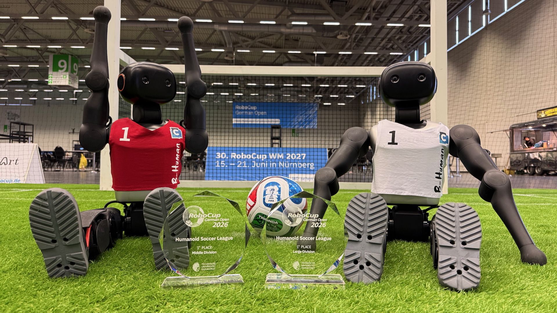 12-time world champion in robot soccer wins German Cup with Booster K1 humanoids