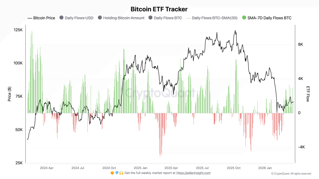 Bitcoin ETFs Buy 63,000 BTC In 30 Days As Retail Panic Selling Persists