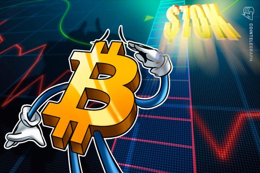 Bitcoin nears $70K as PMI boost sees BTC price leave Iran woes behind