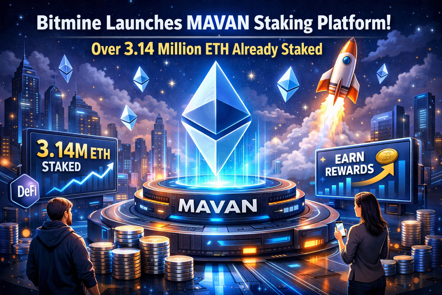 Bitmine Launches MAVAN Staking Platform: Over 3.14 Million ETH Already Staked