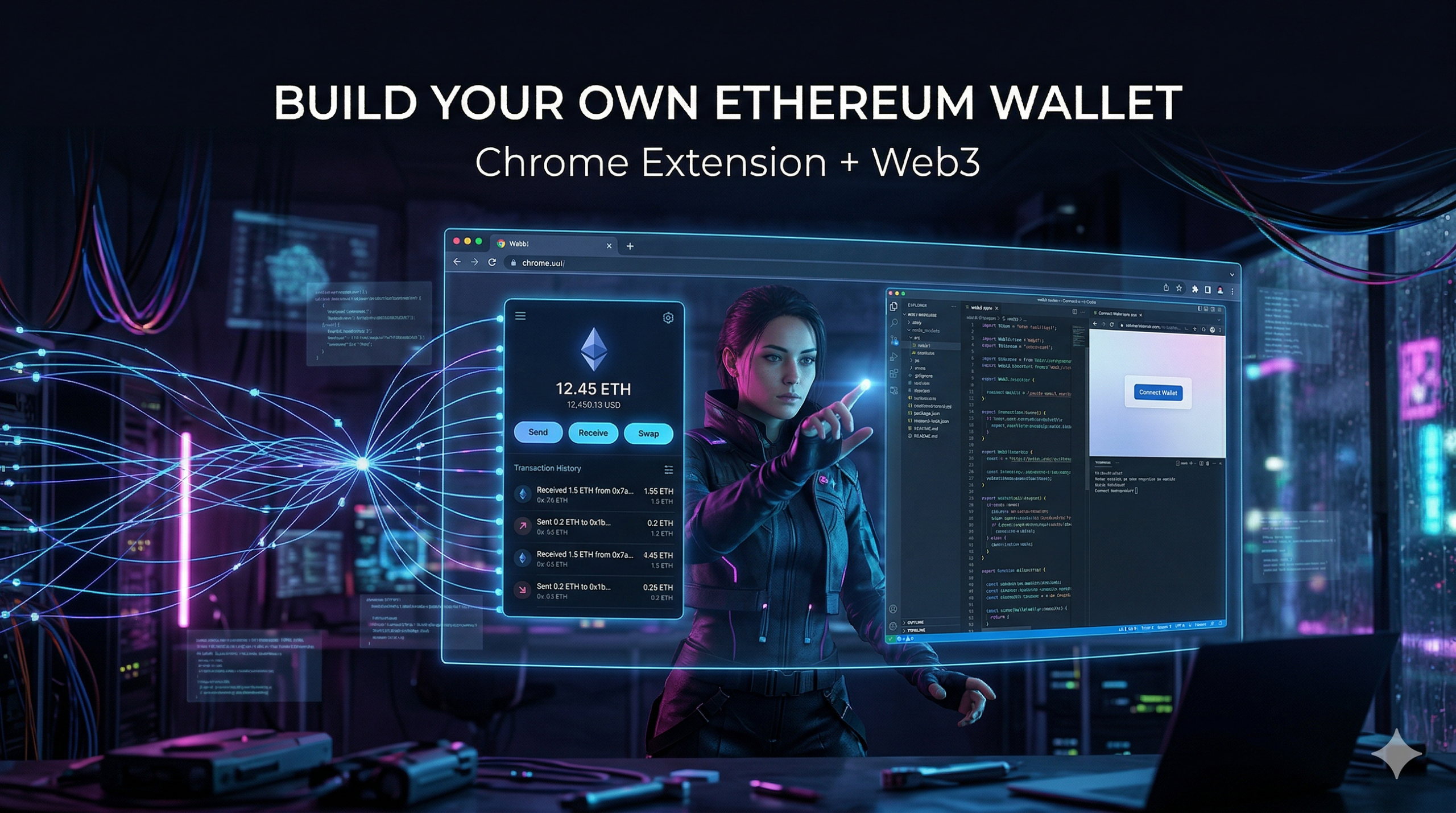 Cómo crear una wallet de Ethereum como extensión de Chrome (Guía técnica completa)
