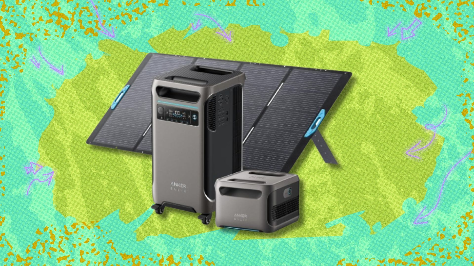 Get the massive Anker Solix F3800 portable power station, an expansion battery, and a 400W solar panel for over half off