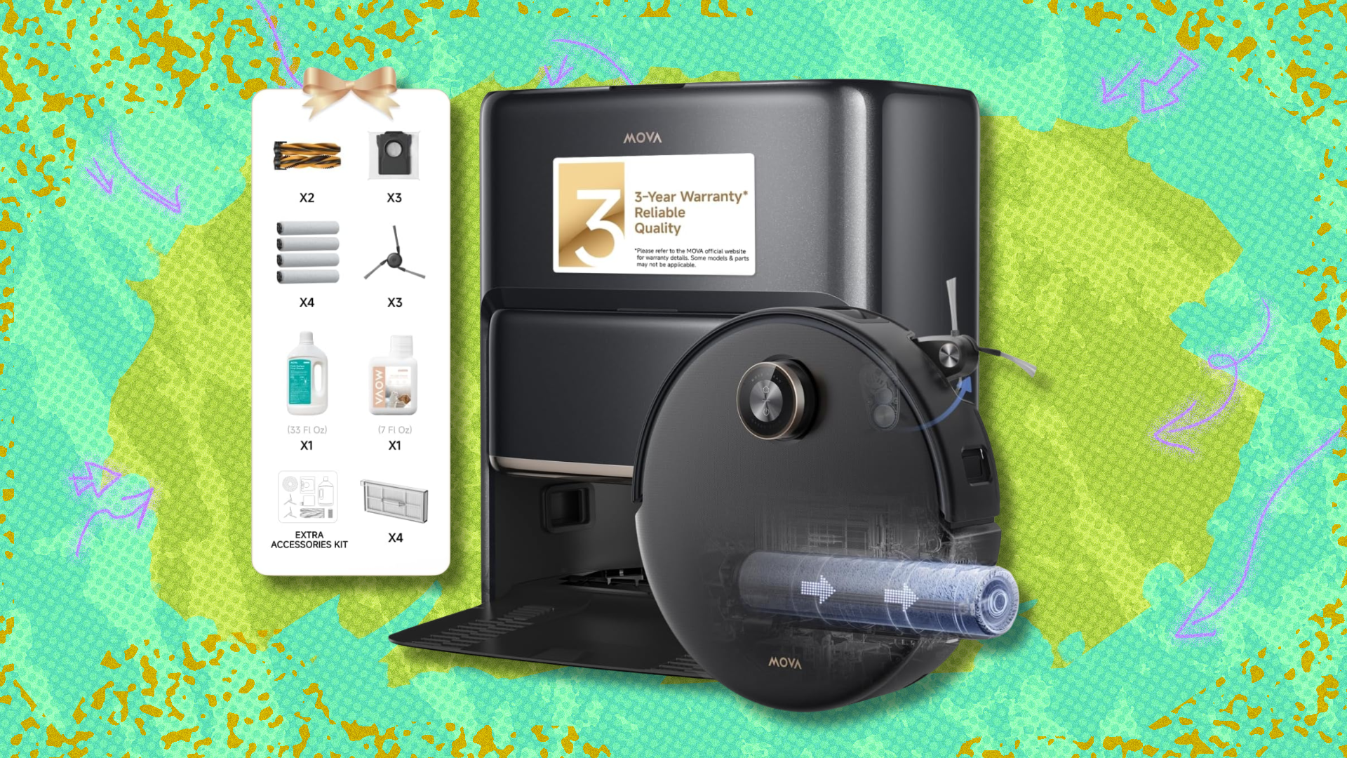 Keep a tidier home with $400 off the Mova Z60 Ultra Roller Complete Robot Vacuum and Mop