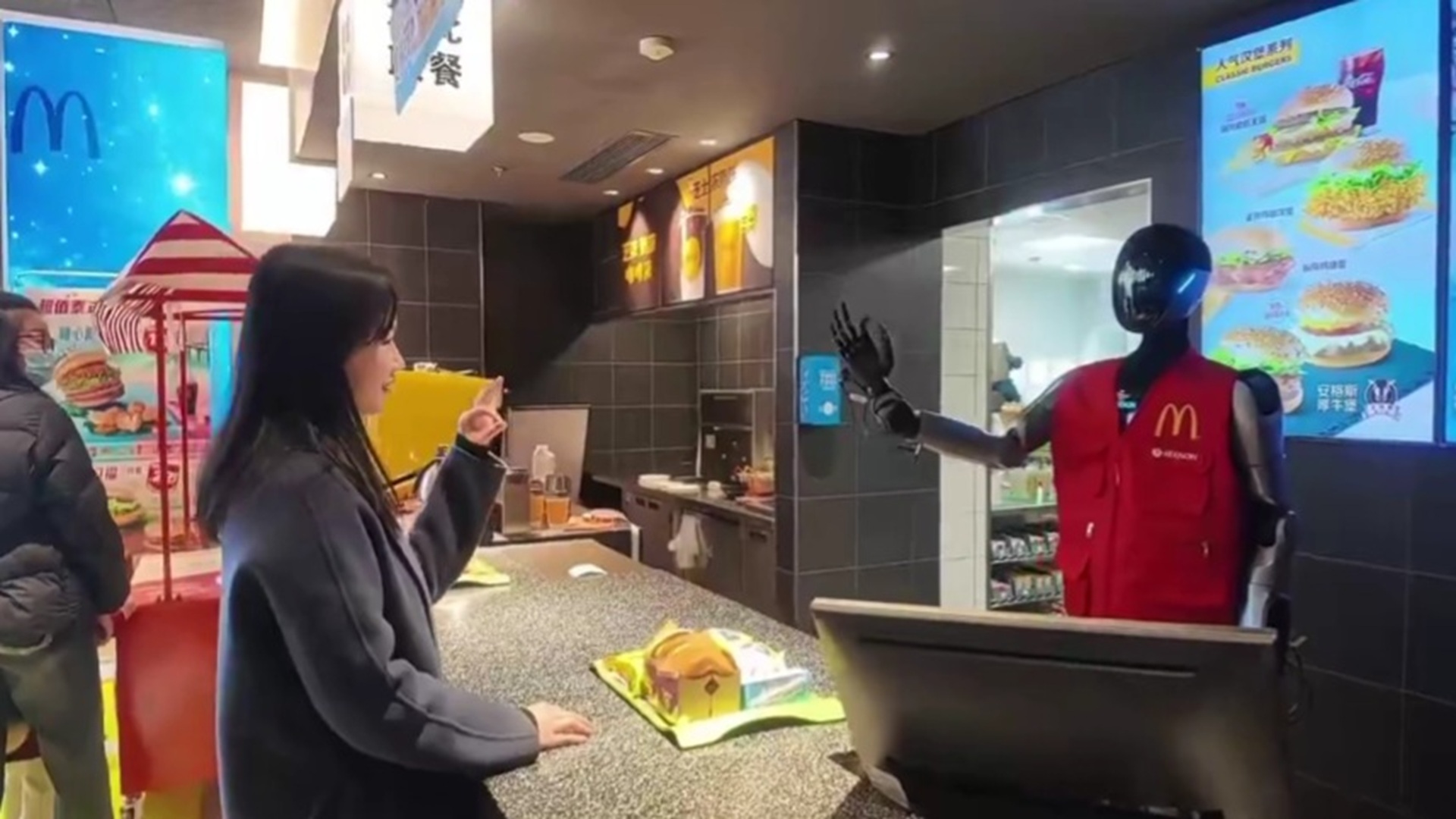 McDonald’s outlet in China deploys humanoid robot to greet, serve customers