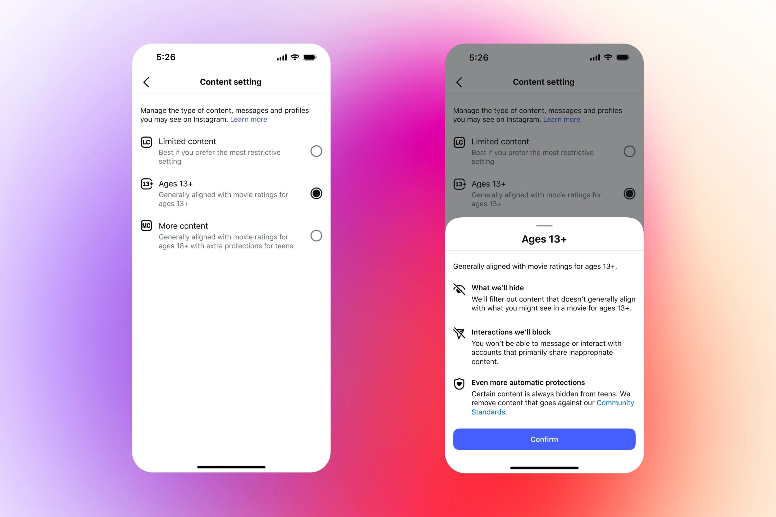 Meta agrees to ‘reduce’ Instagram’s PG-13 rating references