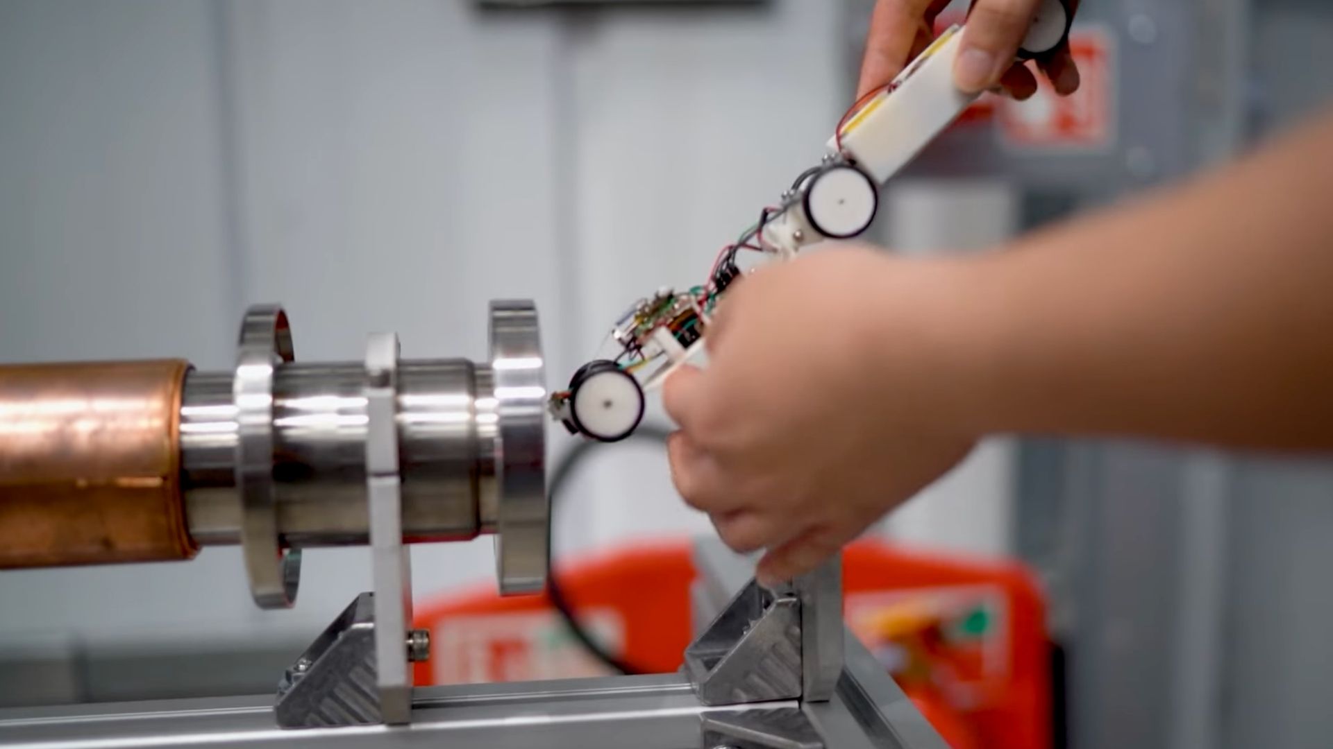 Mouse-sized robot to inspect 17-mile pipes of world’s most powerful particle collider