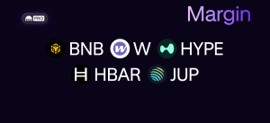 New EUR pairs available for margin trading: BNB, W, HYPE, HBAR, JUP!