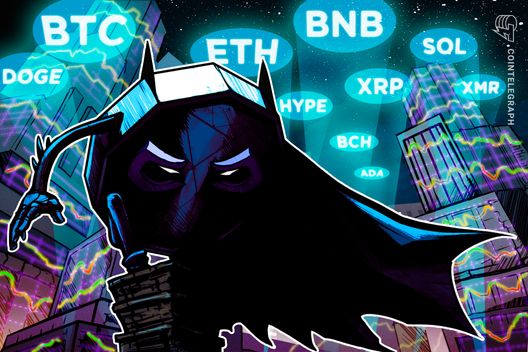Price predictions 3/6: BTC, ETH, BNB, XRP, SOL, DOGE, ADA, BCH, HYPE, XMR
