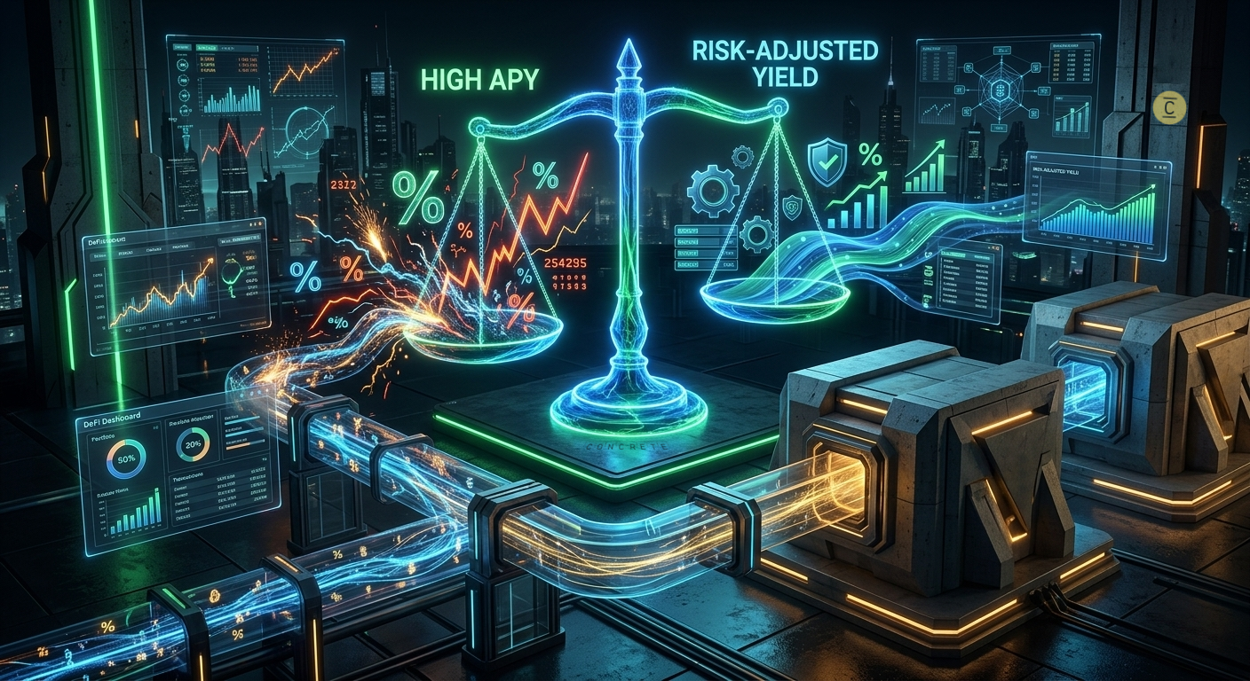Risk-Adjusted Yield: The Metric That Could Finally Grow DeFi Up — And Why Concrete Is Built Around…