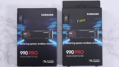 Speichermedien: Gefälschte Samsung 990 Pro nur noch schwer zu erkennen