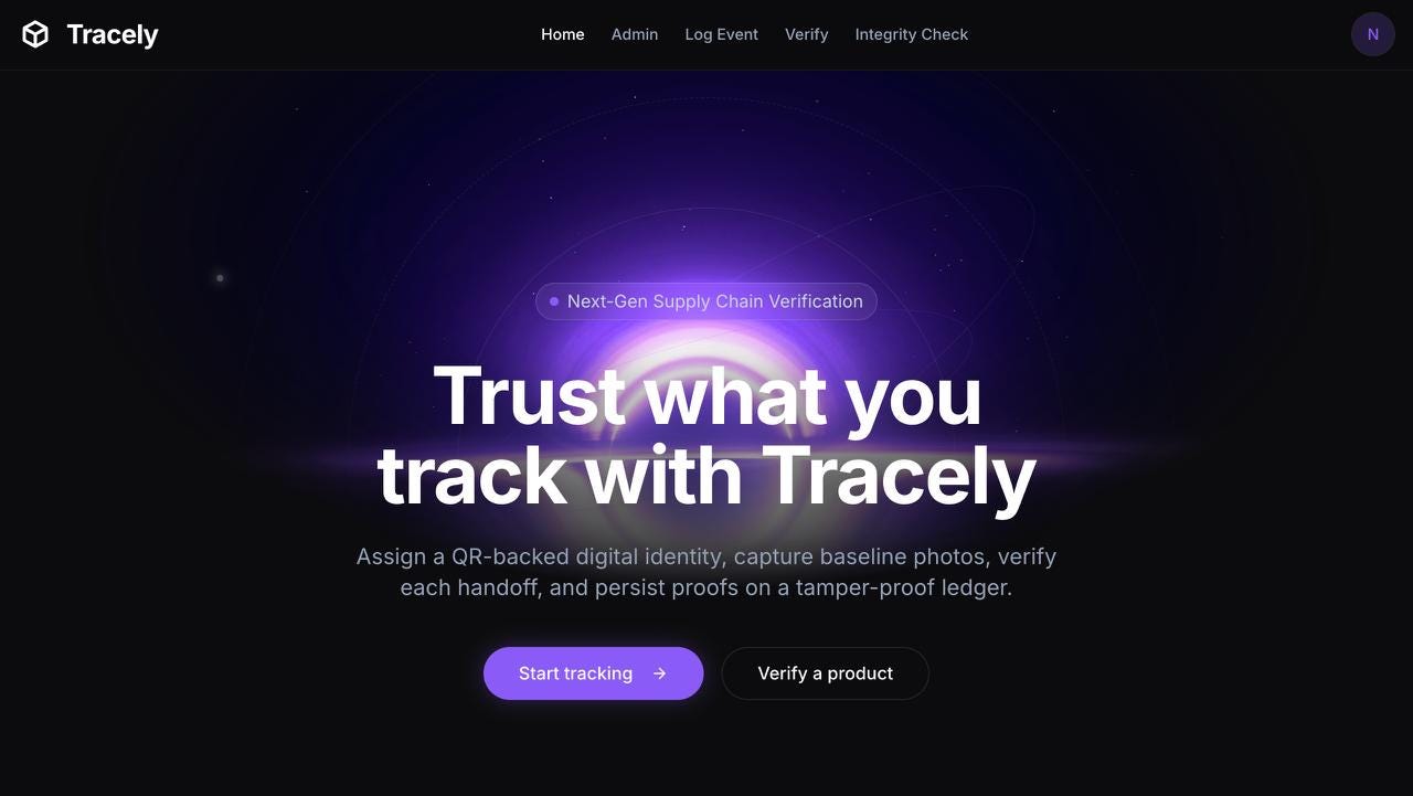 Tracely : Building Trust in the Supply Chain with AI and Blockchain