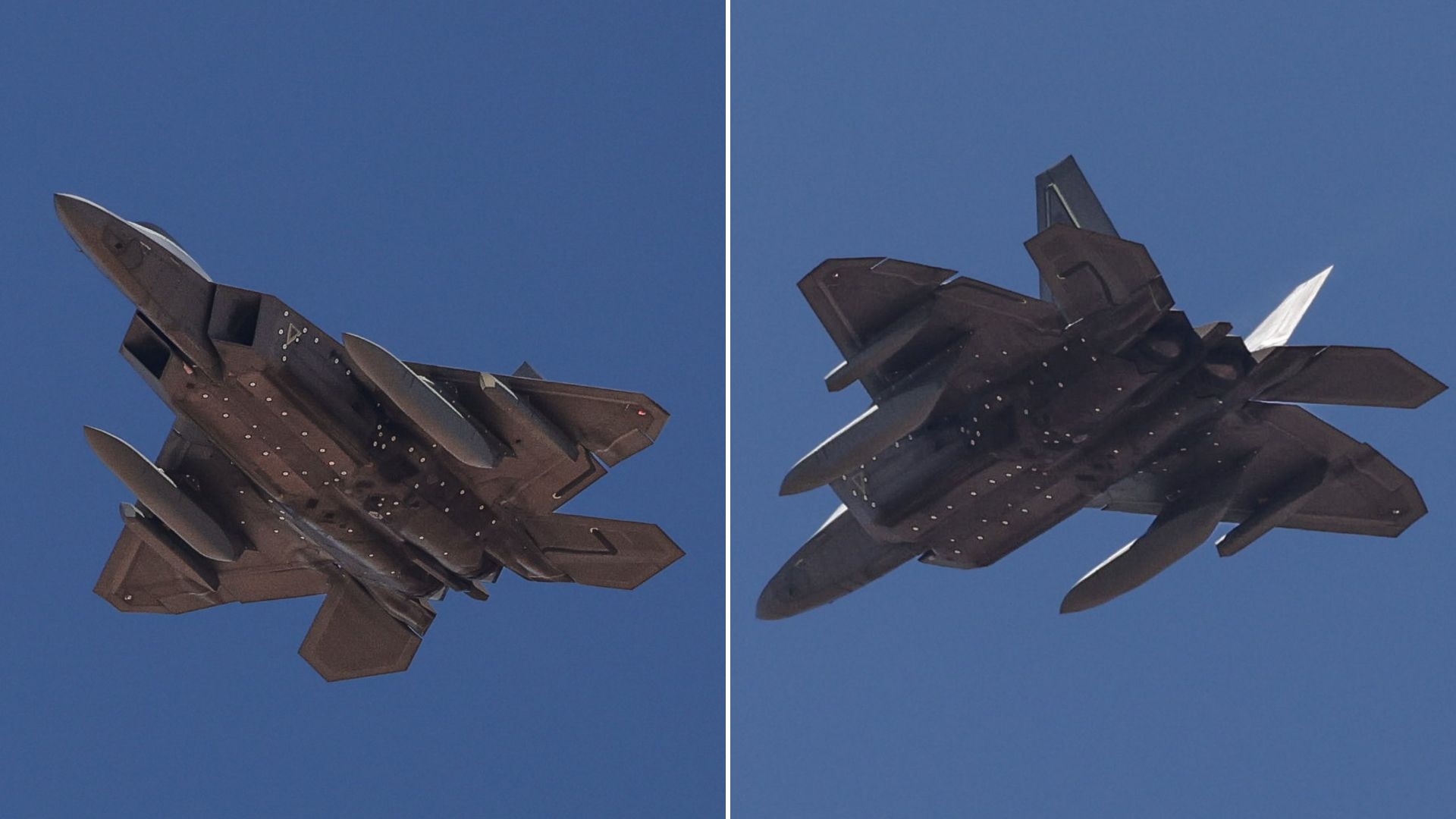 US F-22 Raptor flies with stealth fuel tanks for longer combat range in tests