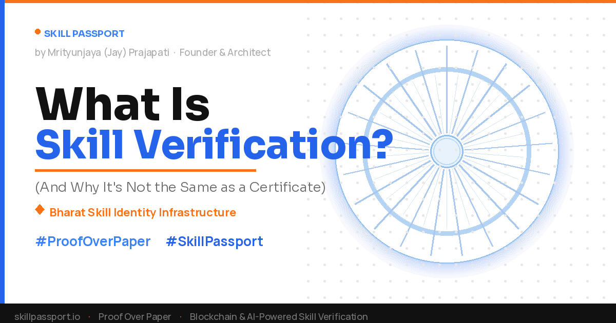 What Is Skill Verification?
(And Why It’s Not the Same as a Certificate)