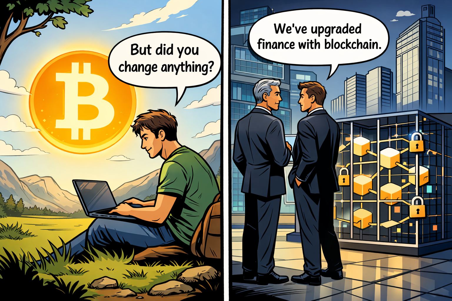 When Finance Adopts Blockchain… Bitcoin Becomes Even More Important