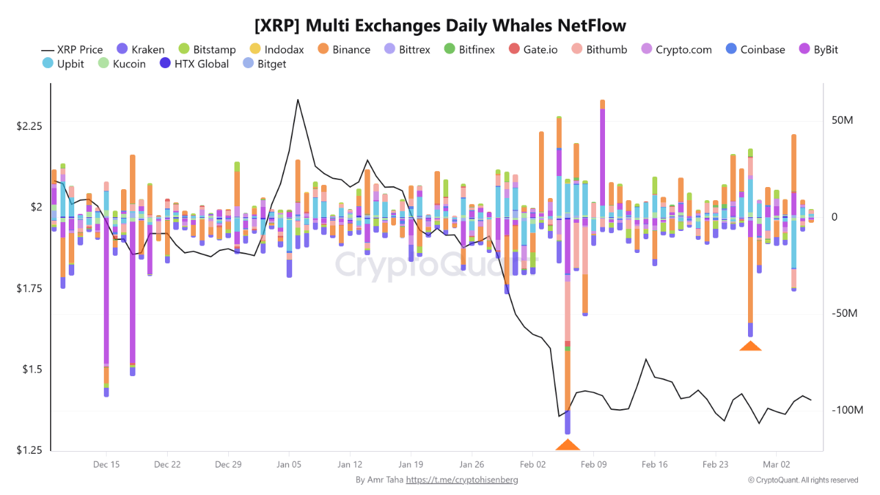 XRP Whale Outflows Continue On Binance — What’s Happening?