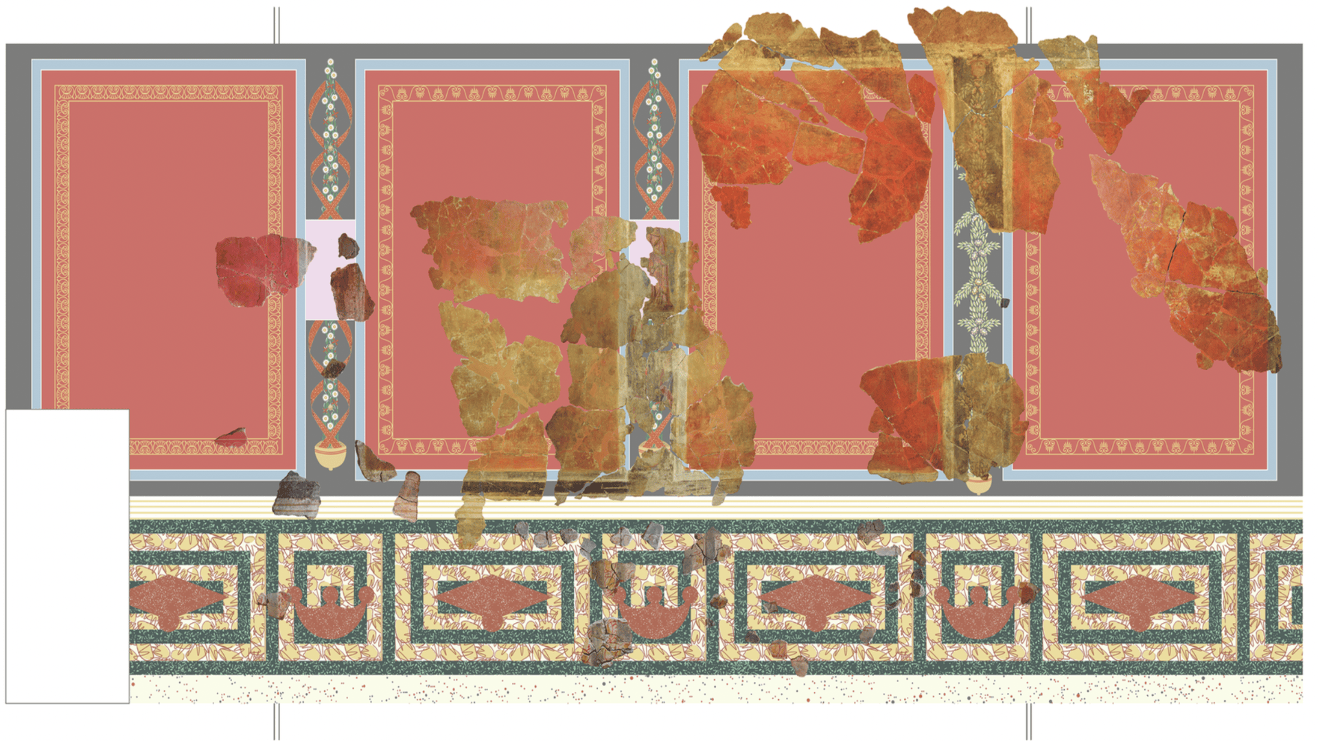 2,000-year-old wall paintings in Roman Hispania reveal ingenious house painters