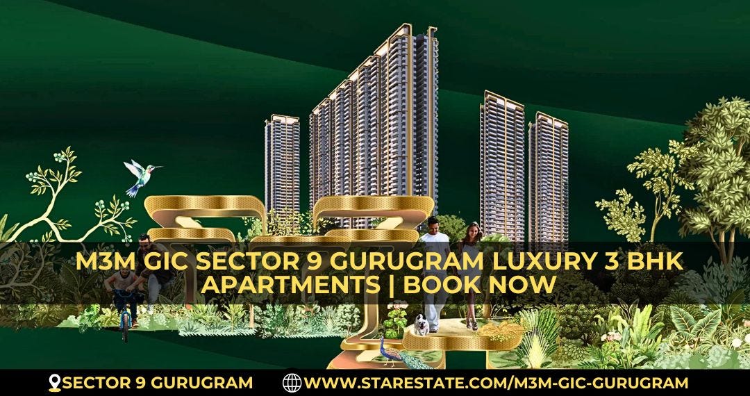 Affordable 3 BHK Luxury Apartments In M3M GIC Gurugram