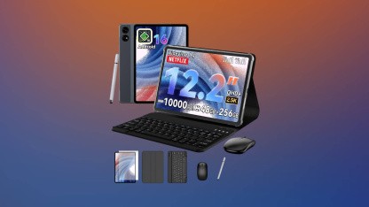 Anzeige: Tablet mit Tastatur, Stift und Maus günstig bei Amazon
