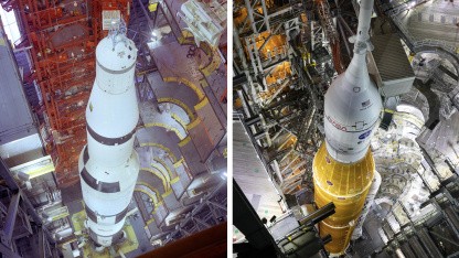 Apollo vs. Artemis: Weltraumtoiletten, explodierende Kosten und ein Hopser