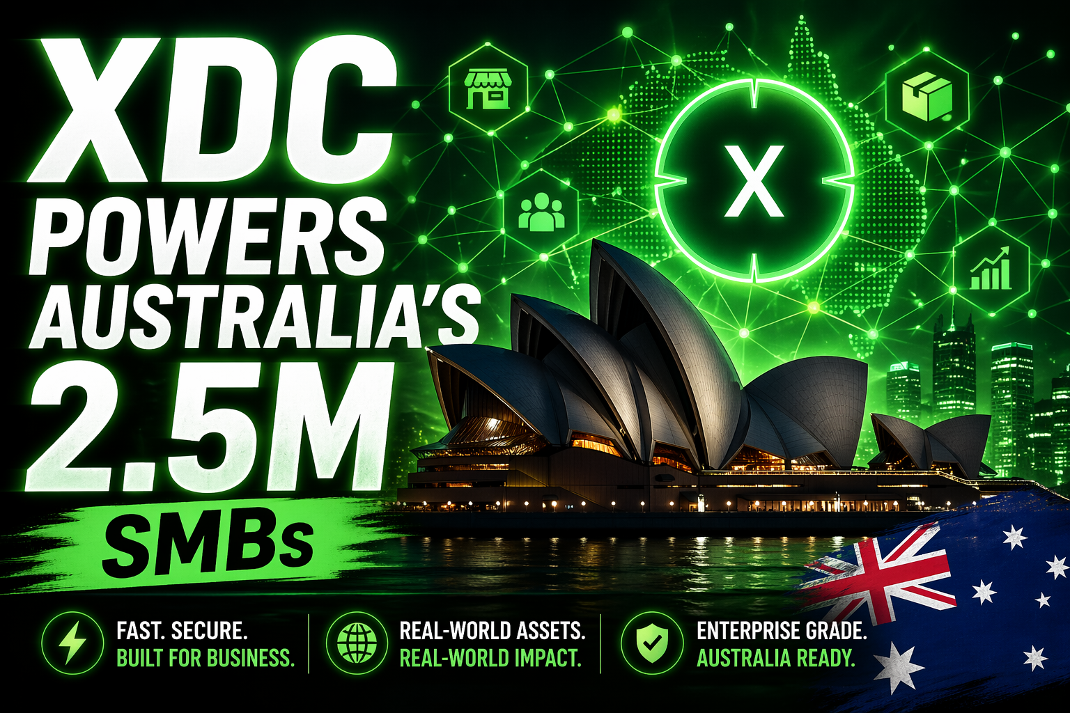 Australia’s 2.5 Million Small Businesses Just Got a Blockchain Upgrade — Powered by XDC