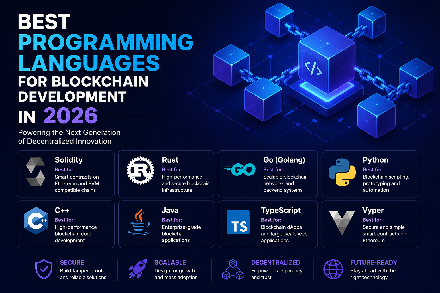Best Programming Languages for Blockchain Development in 2026: A Complete Guide for Businesses