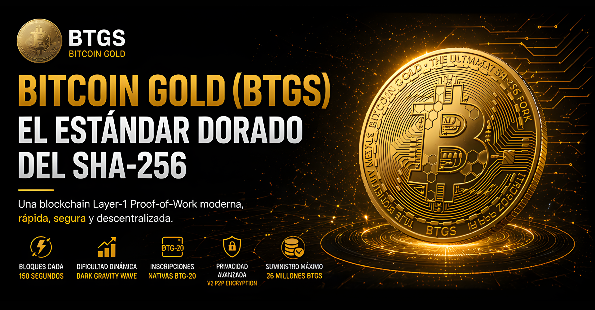 Bitcoin Gold BTGS: El estándar dorado del SHA‑256